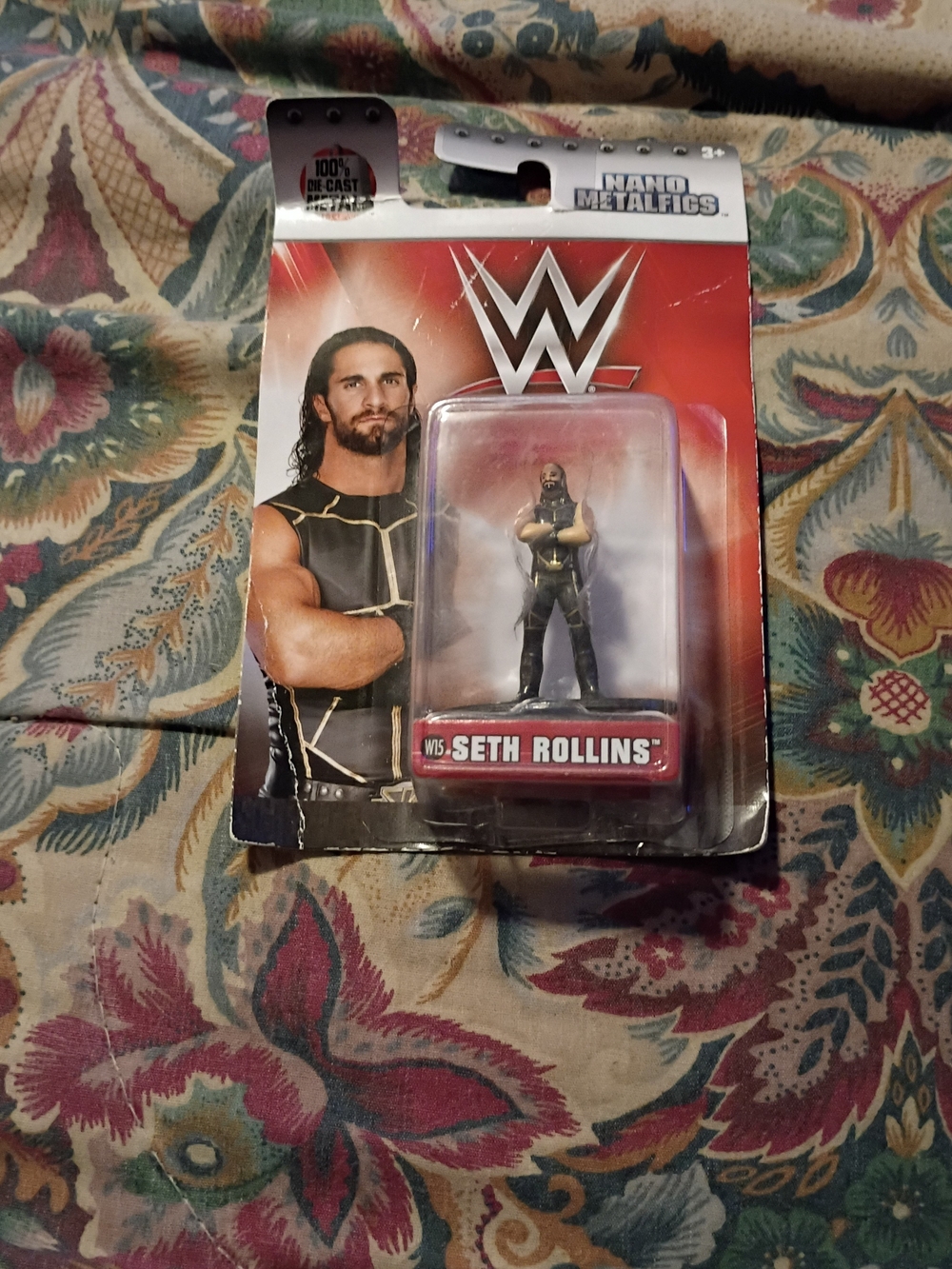 WWE Seth Rollins Nano Metalfigs Collectible - Black & Gold